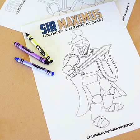 Sir Maximus coloring and activity booklet